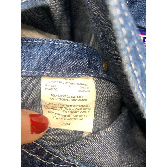 Vintage Big Smith Denim Overalls Farmer Carpenter  Size 40 x 28 - Picture 5 of 7